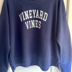 Vineyard Vines Dark Navy Blue Women's Sweatshirt Size Large